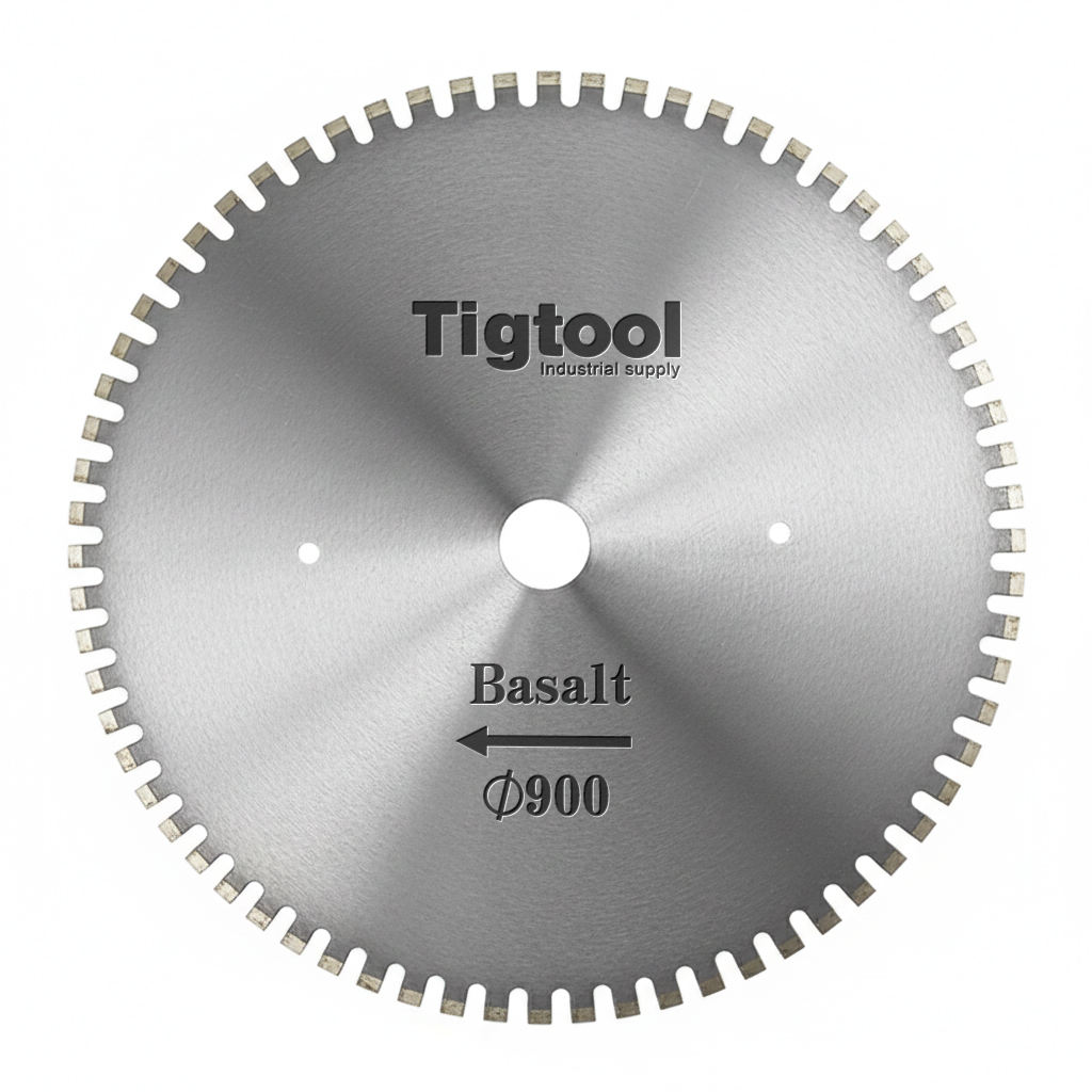 900mm 36" Hard Basalt Rock Saw Blade Ultra Wear-Resistant Silent Core Blade for Heavy-Duty Stone Cutting