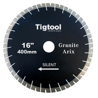 16" 400mm Granite Arix Silent Blade Height 25mm Wear-Resistant Arix Gaps Segments High Sharpness Diamond Blade
