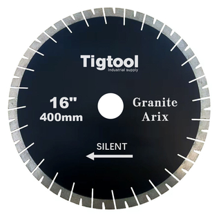 16" 400mm Granite Arix Silent Blade Height 25mm Wear-Resistant Arix Gaps Segments High Sharpness Diamond Blade