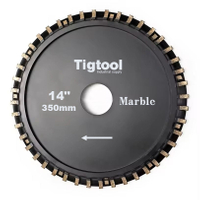 14" 350mm Diamond Segmented Profile Wheel for Marble Bullnose Round Edge for Stone Countertop Stair CNC Edge Forming Tool