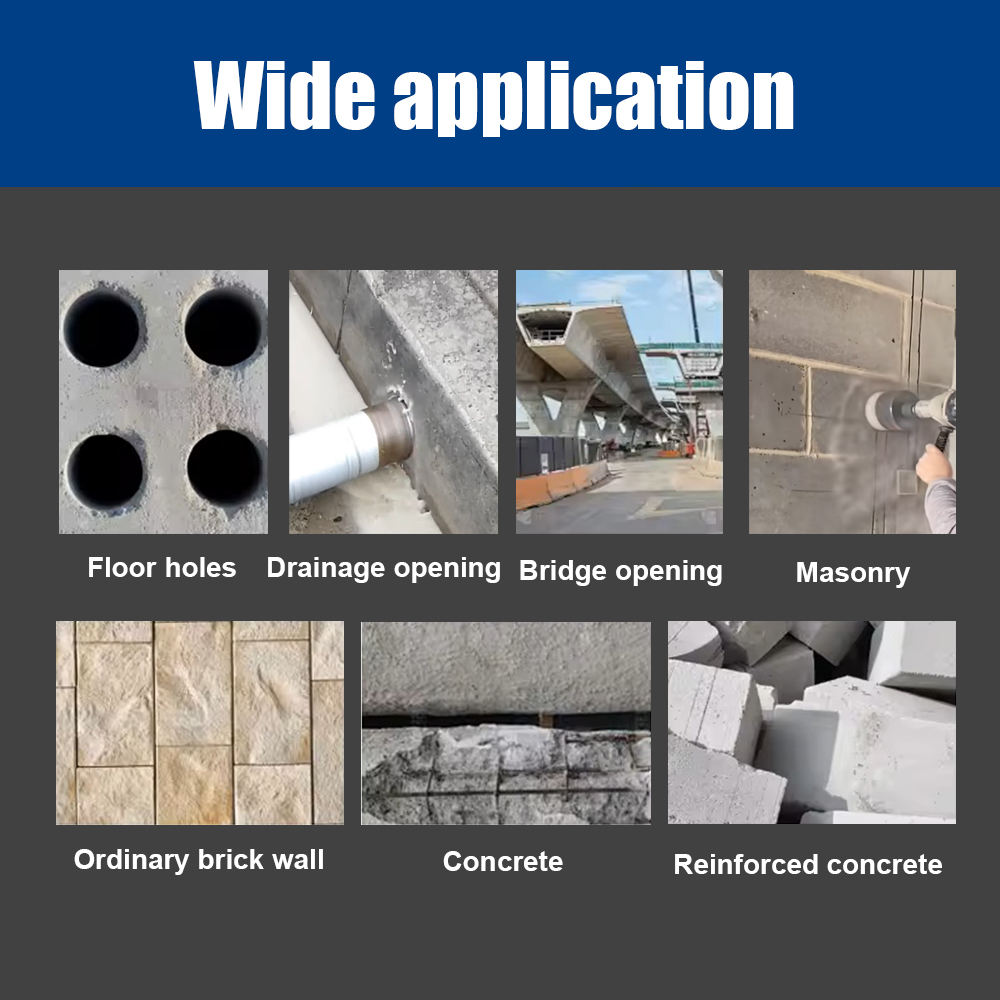Fast Drilling Laser Welded Segmented OEM 500mm Dry/Wet Diamond Core Drill Bit for Reinforced Concrete Masonry Slotted
