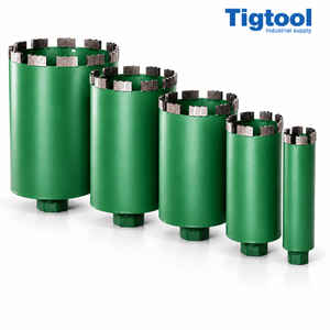 Dry/Wet Diamond Core Drill Bit for Reinforced Concrete Masonry Laser Welded Segmented Slotted Fast Drilling OEM
