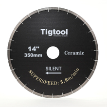 14"/350mm Ceramic Silent Blade SuperSpeed 3.6 m/min Chip-Free 45° Miter Cutting Tigtool
