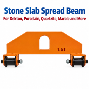 Rotating Spreader Beam for Dekton Porcelain Marble Granite Quartzite Stone Slabs Crane Lifting Turning Handling Equipment Kit