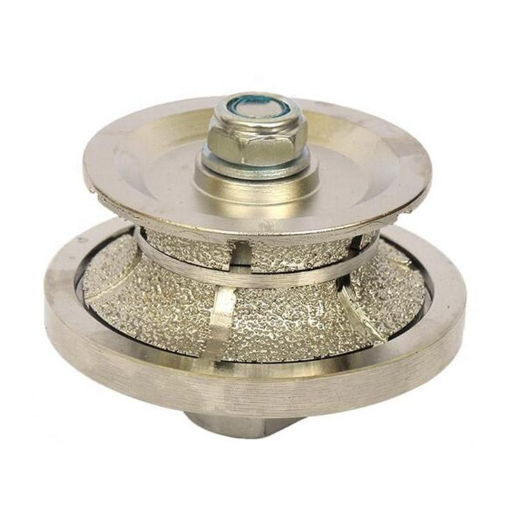 65-125mm Electroplated for Marble Granite Quartz Edge Grinding Shaping Hand Profile Wheel CNC Profiling Tools