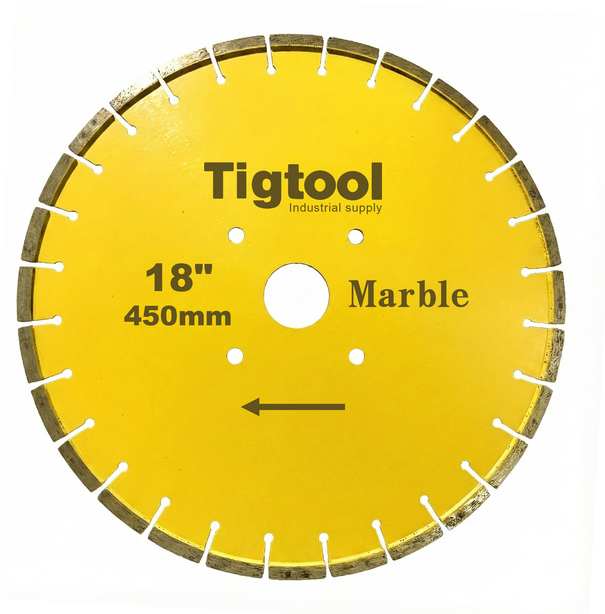 Decorative Curve Line Edge Shape Contour Cutting 18"450mm for Marble Diamond Profiling Blade