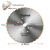Customize for Horizontal Marble Edge Cutting Machine Tigtool OEM 18" 450mm Marble Horizontal Saw Blade