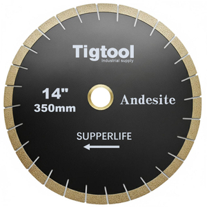 14" 350mm Diamond Saw Blade for Andesite Extra Wear Resistance Heavy Duty Cutting Long Life Stable Performance