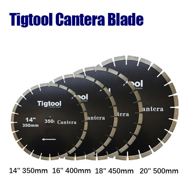 Stable Performance Low Chipping Wear Resistance 14" 350mm for Cantera Stone Cutting Fast Cutting Diamond Saw Blade