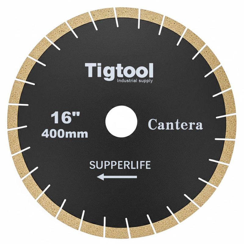 Extra Wear Resistance Heavy Duty Cutting Long Life Stable Performance 16" 400mm for Cantera Diamond Saw Blade