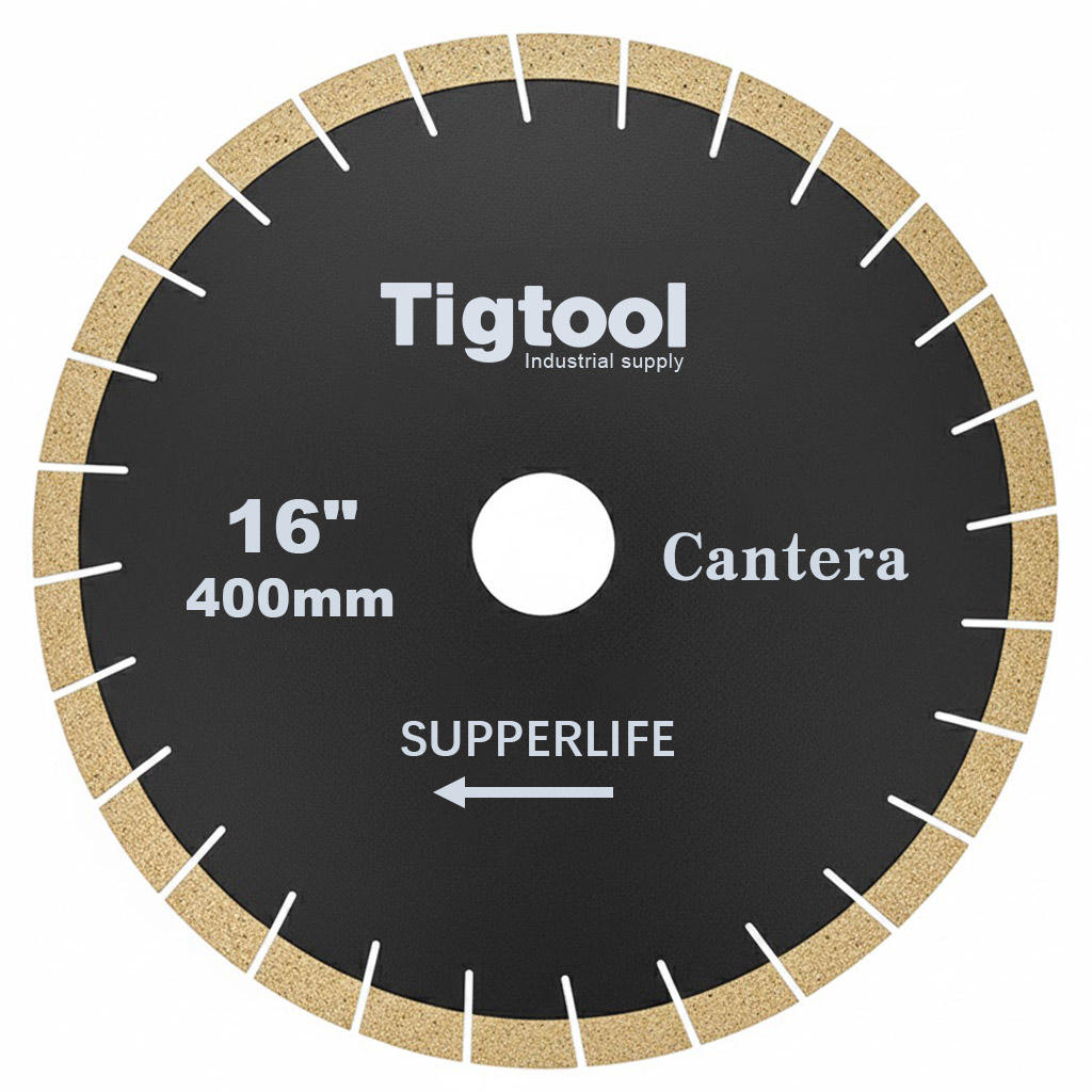 Extra Wear Resistance Heavy Duty Cutting Long Life Stable Performance 16" 400mm for Cantera Diamond Saw Blade