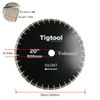 Fast Cutting Stable Performance Low Chipping Wear Resistance 20" 500mm Silent for Volcanic Rock Stone Diamond Saw Blade