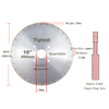 16" 400mm Quartzite Silent Cutting Blade for Natural Taj Mahal and Sea Pearl Double-Sided Single-Step Core Specialized Sharp A+