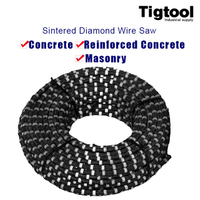 Sintered Diamond Wire Saw for Concrete Masonry Reinforced Building Municipal Demolition 10.6mm