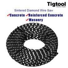 Sintered Diamond Wire Saw for Concrete Masonry Reinforced Building Municipal Demolition 10.6mm