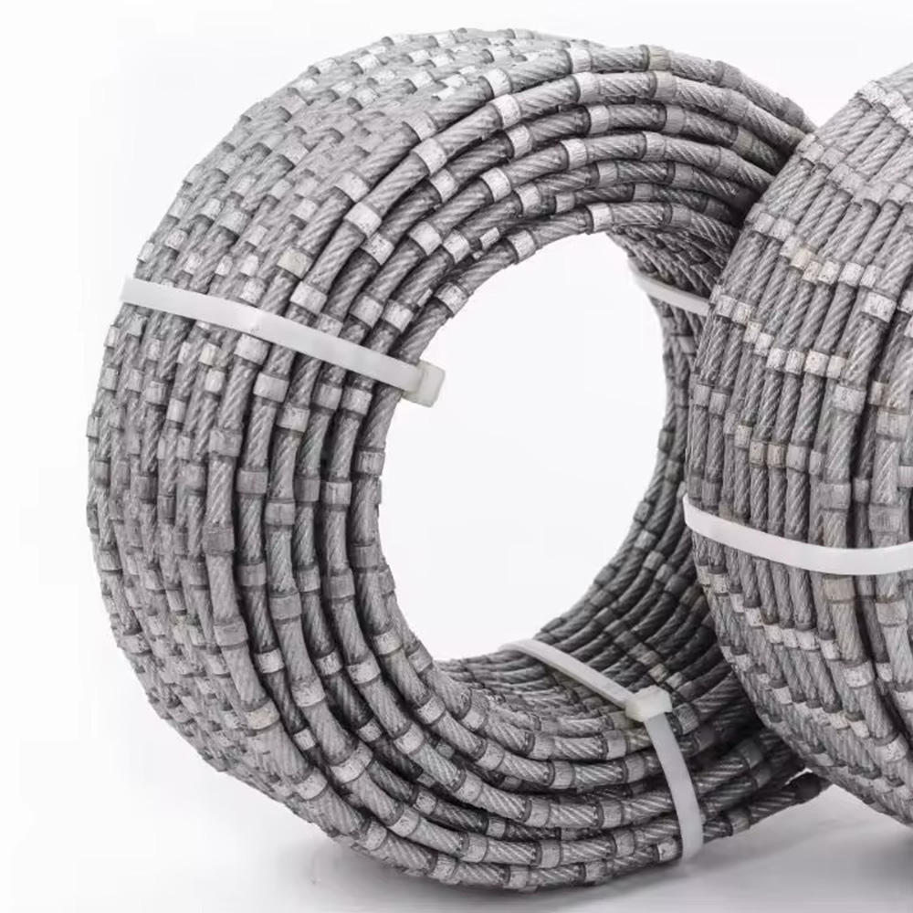 Plastic Diamond Wire Saw for Granite Marble Stone Slab Special-Shaped Decorative Cutting 6.3mm 7.3mm 8.2mm 8.8mm 9mm 10.5mm