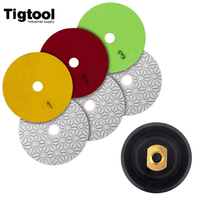 4" Dry Wet Polishing Pad for Dekton Quartzite Marble Granite Sharp Fast Efficient for Stone Floor Polish Machine Angle Grinder