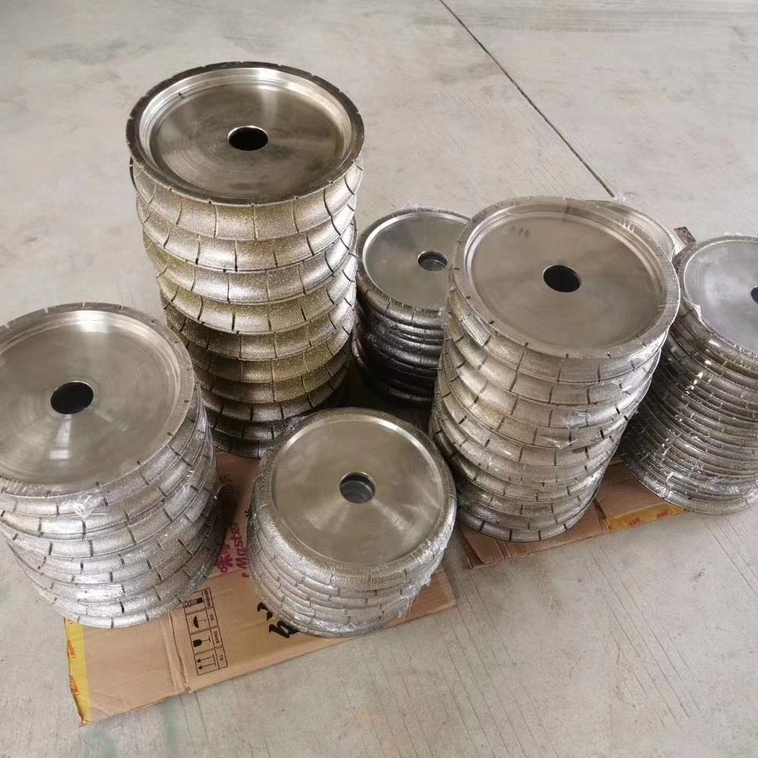 140-350mm Vacuum Brazed for Marble Edge Shaping Profiling Chamfering and Decorative Stone Diamond Grinding Wheel