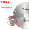 Low Noise Durable Long-Life High Sharpness Segmented 18" 450mm Silent for Marble Tiles Slabs Diamond Cutting Saw Blade
