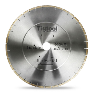 Customize for Horizontal Marble Edge Cutting Machine Tigtool OEM 22" 550mm Marble Horizontal Saw Blade