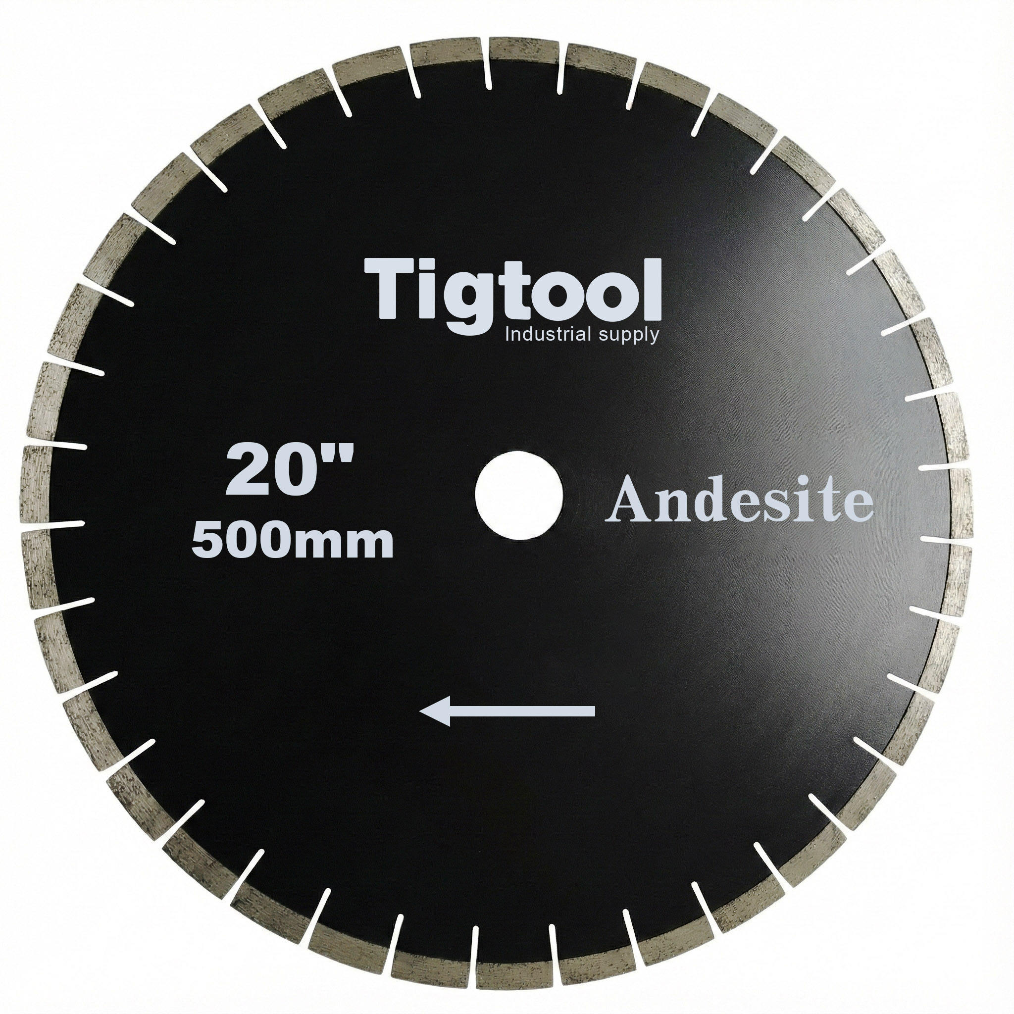 18"450mm Silent Diamond Saw Blade for Andesite Stone Cutting Fast Cutting Stable Performance Low Chipping Wear Resistance