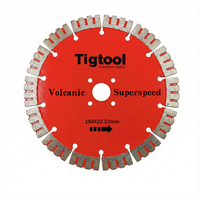 Long Life Wear Resistant Thickness2.8mm Angle Grinder Disc 188mm 180mm for Volcanic Stone Carving Grinding Diamond Saw Blade