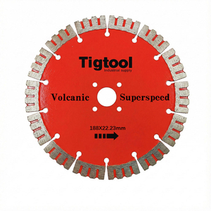 Long Life Wear Resistant Thickness2.8mm Angle Grinder Disc 188mm 180mm for Volcanic Stone Carving Grinding Diamond Saw Blade