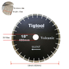 Fast Cutting Stable Performance Low Chipping Wear Resistance 18"450mm Silent for Volcanic Rock Stone Diamond Saw Blade