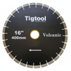 Fast Cutting Stable Performance Low Chipping Wear Resistance 16" 400mm for Volcanic Rock Stone Cutting Diamond Saw Blade