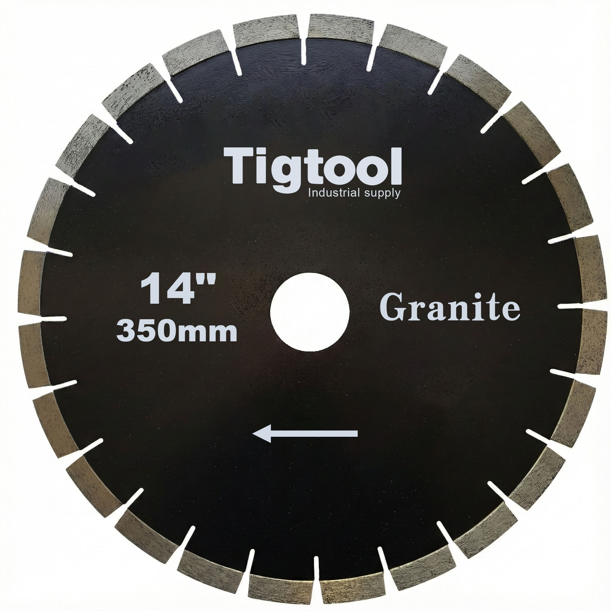 14" 350mm Granite Cutting Saw Blade For Hard Stone Tiles Slabs Sharp & Wear-Resistant Segmented Long-Life Durable Performance
