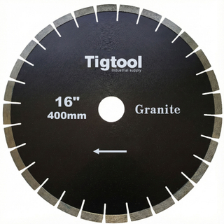16" 400mm Granite Cutting Saw Blade For Hard Stone Tiles Slabs Sharp & Wear-Resistant Segmented Long-Life Durable Performance