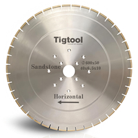 24" 600mm Sandstone Horizontal Blade Block Cutting Tigtool OEM Customize for Horizontal Sandstone Edge Cutting Machine