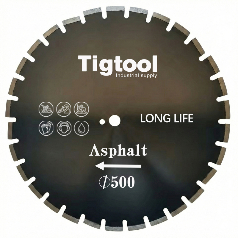 20"500mm Asphalt Cutting Saw Blade Green Concrete Brick Block Wear-Resistant Road Disc Protection Teeth Long-Life Laser Welded