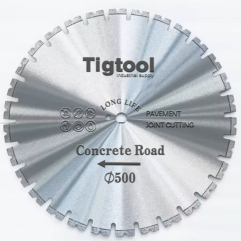20"500mm Road Cutting Blade Cured Concrete Reinforced Laser Floor Saw Pavement Highway Long Life Expansion Contraction Joint