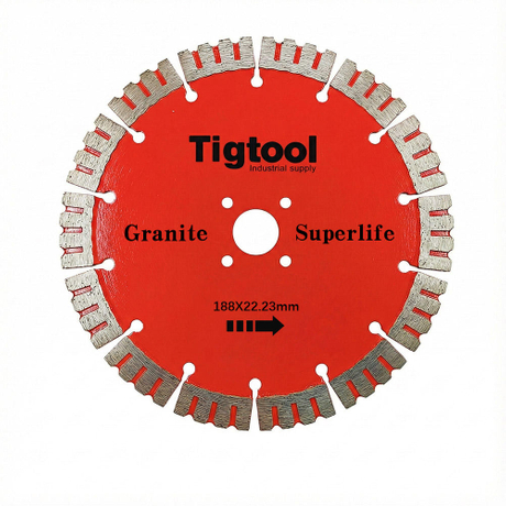 188mm 180mm Diamond Saw Blade for Granite Stone Carving Grinding Thickness3.8mm Long Life Wear Resistant Angle Grinder Disc