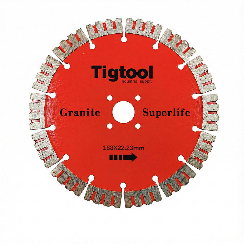 188mm 180mm Diamond Saw Blade for Granite Stone Carving Grinding Thickness3.8mm Long Life Wear Resistant Angle Grinder Disc