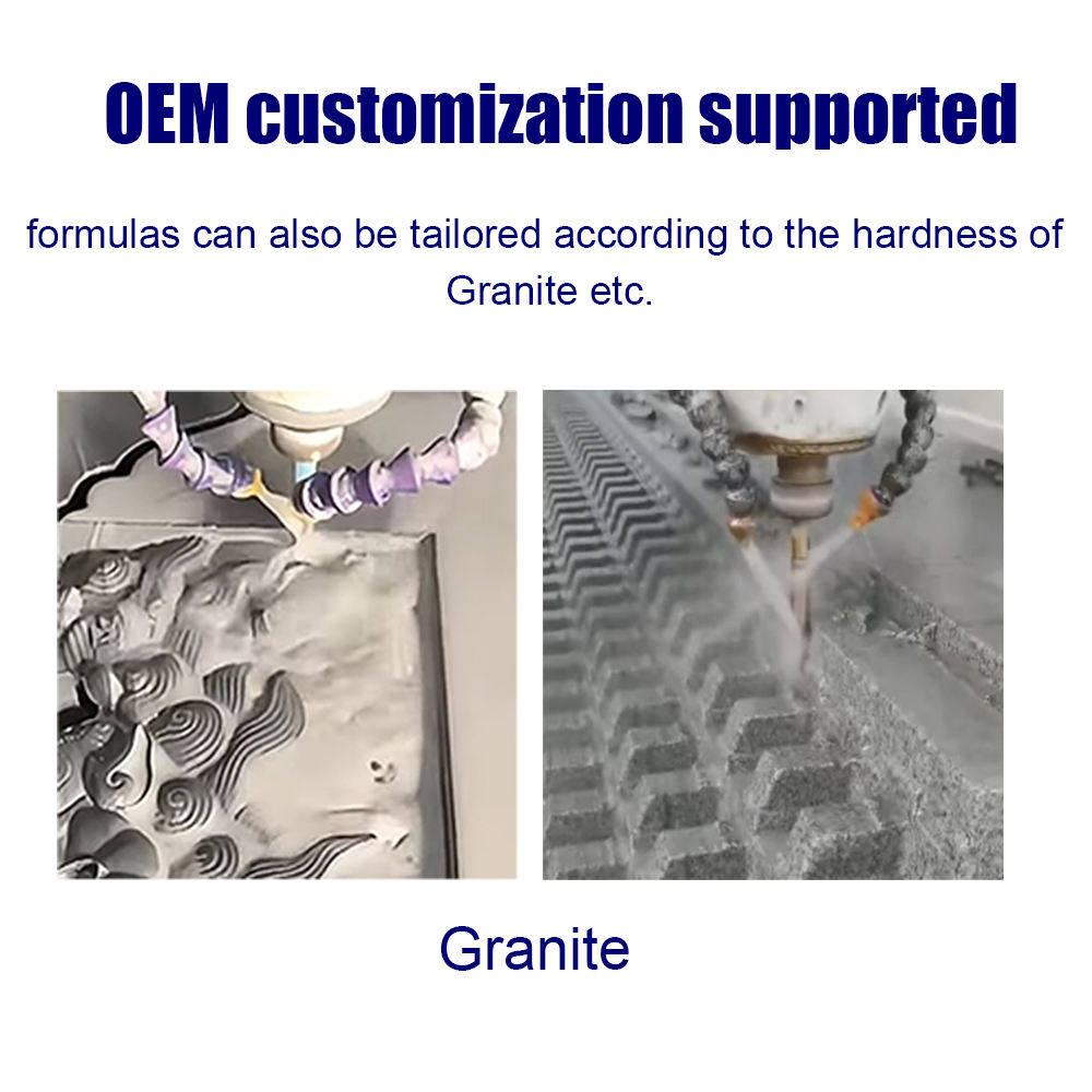 Sintered Diamond Finger Bit for CNC Stone Router 1/2 Gas Granite Long Life Wear Resistance Engraving Mill Tool