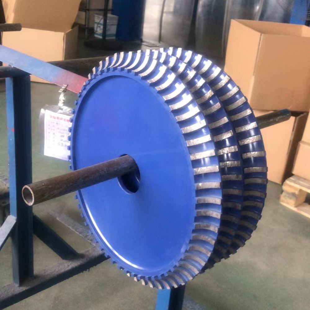 14" 350mm Diamond Segmented Profile Wheel for Marble Bullnose Round Edge for Stone Countertop Stair CNC Edge Forming Tool