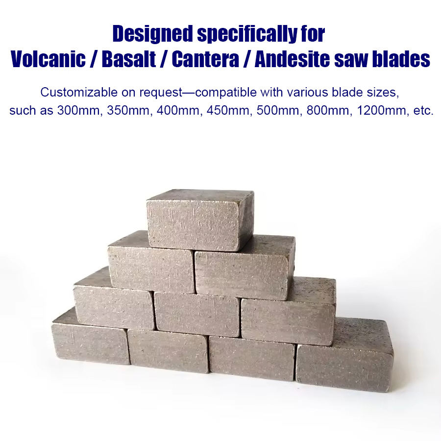 Diamond Segments for Volcanic/Basalt/Cantera/Andesite Cutting Blade Wear Resistant High Sharpness Long-Life Durable Performance