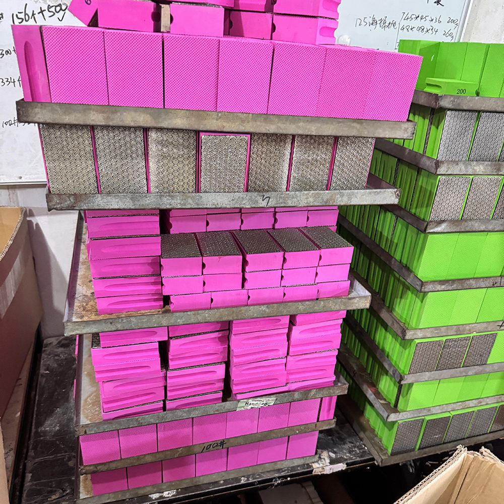 Electroplated Diamond Hand Polishing Block for Stone Glass Ceramic Edge Finishing Rust Removal Deburring