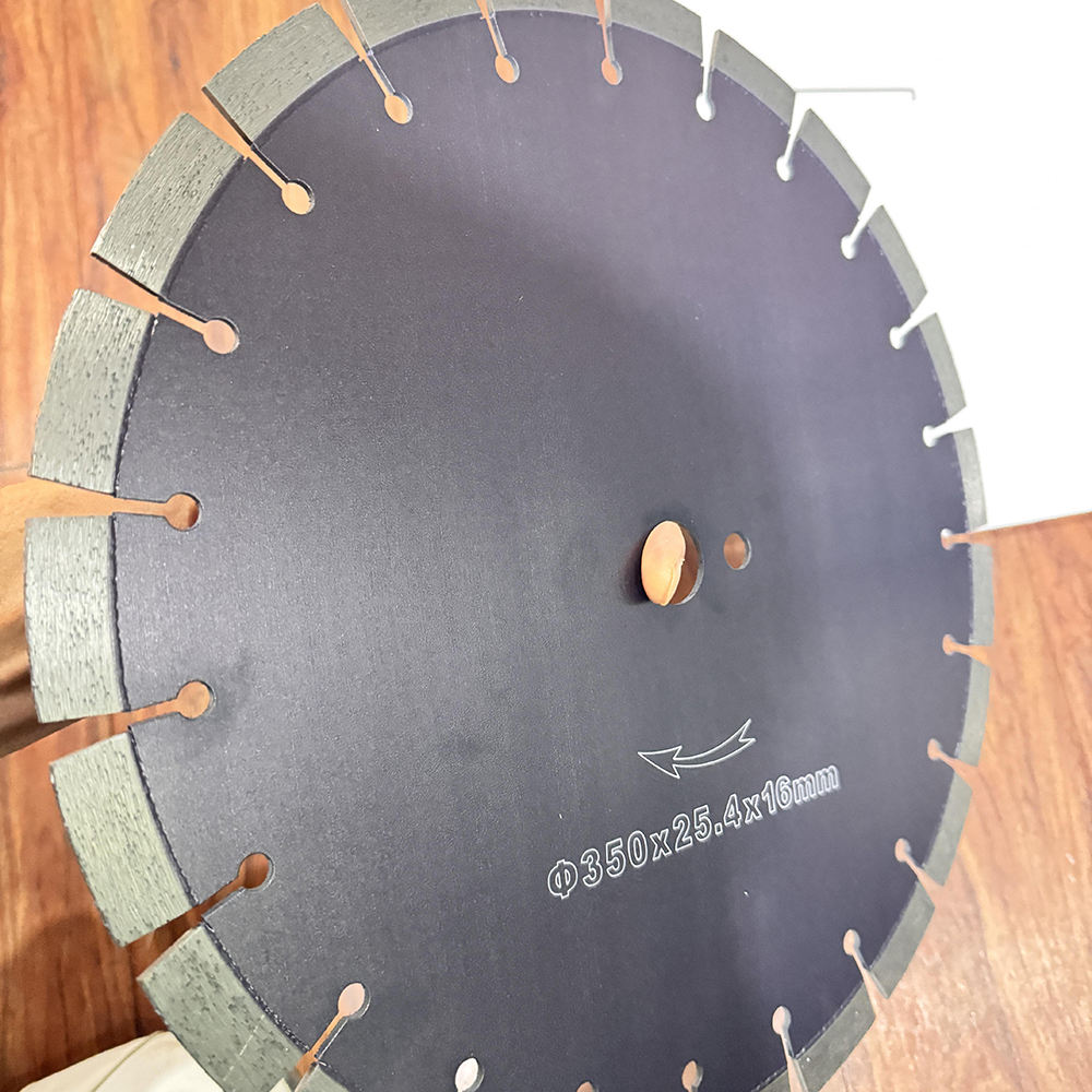 14"350mm Green Concrete Saw Blade Fast Cutting Segmented Disc for Floor Pavement Laser Welded Road Expansion Contraction Joint