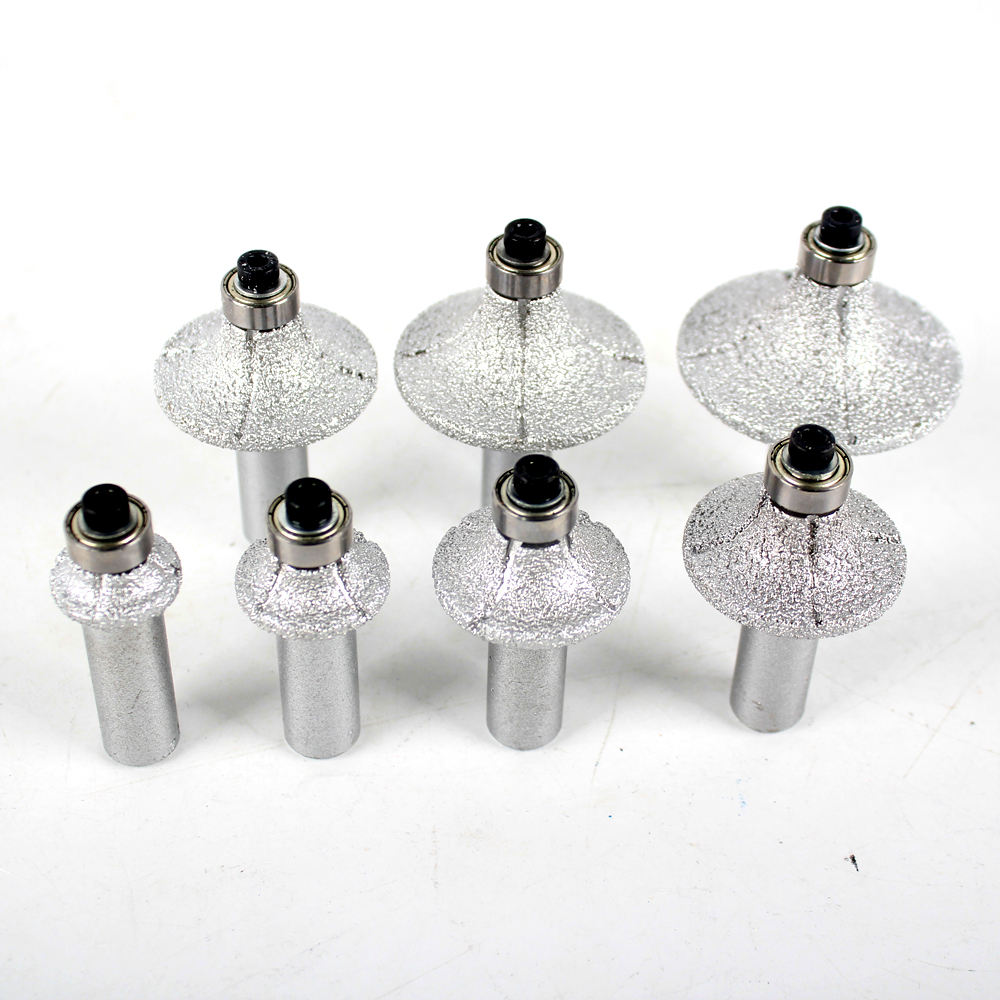 Vacuum Brazed for Marble Granite Quartz Ceramic Stone Carving Engraving Profiling Tools Diamond Grinder Bits