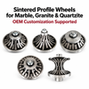 140-350mm Sintered for Marble Profiling Radius Shaping Beveling and Continuous Stone Processing Diamond Grinding Wheel