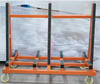 Heavy-Duty Stone Slab Storage Rack Frame for Dekton Porcelain Marble Granite Quartzite Large Panels Warehouse Transport Handling