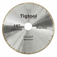 Low Noise Long-Life Stone High Sharpness Segmented Fish Hook 16" 400mm Silent for Marble Tiles Slabs Diamond Cutting Saw Blade