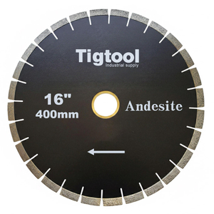 16" 400mm Diamond Saw Blade for Andesite Cutting Fast Cutting Stable Performance Low Chipping Wear Resistance