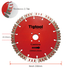 9" 230mm Diamond Saw Blade for Cantera Stone Carving Grinding Long Life Wear-Resistant Angle Grinder Disc