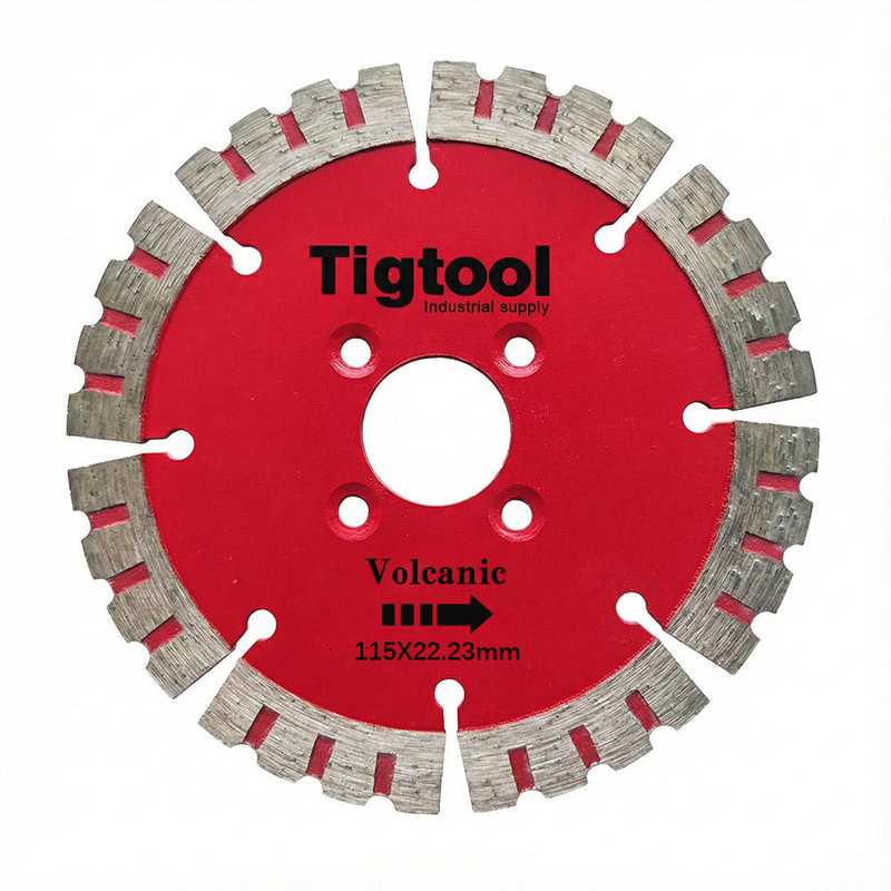 Long Life Wear Resistant Angle Grinder Disc 4.5"115mm for Volcanic Stone Carving Grinding Diamond Saw Blade