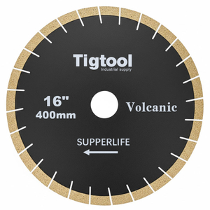 Extra Wear Resistance Heavy Duty Cutting Long Life Stable Performance 16" 400mm for Volcanic Diamond Saw Blade