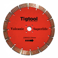 Long Life Wear Resistant Thickness 2.9mm/2.8mm Angle Grinder Disc 9"230mm for Volcanic Stone Carving Grinding Diamond Saw Blade